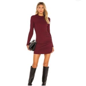 Revolve— Freja Burgundy Long Sleeve Dress
